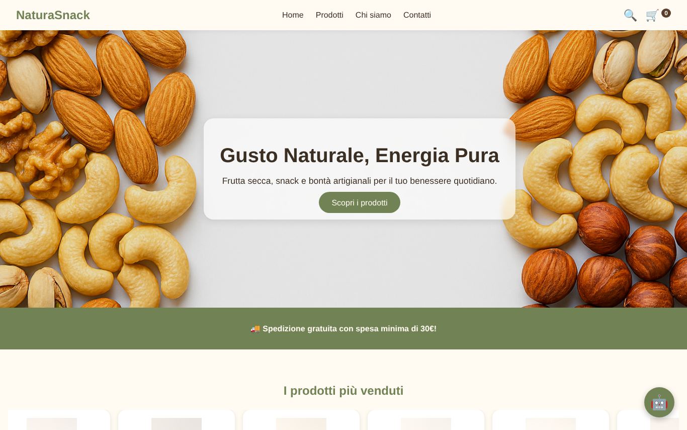 Home page di NaturaSnack