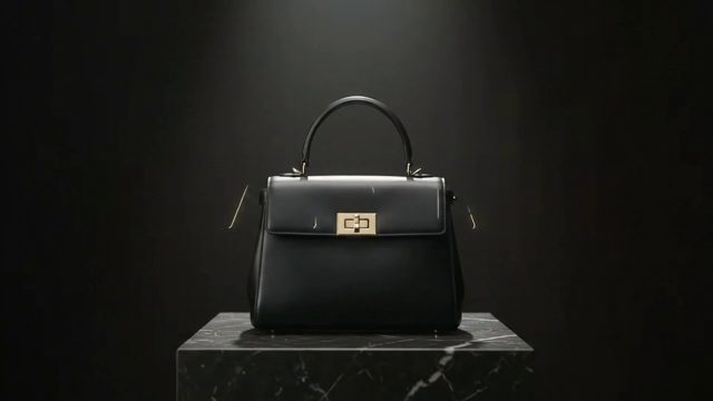 Riferimento: la borsa sul piedistallo di marmo